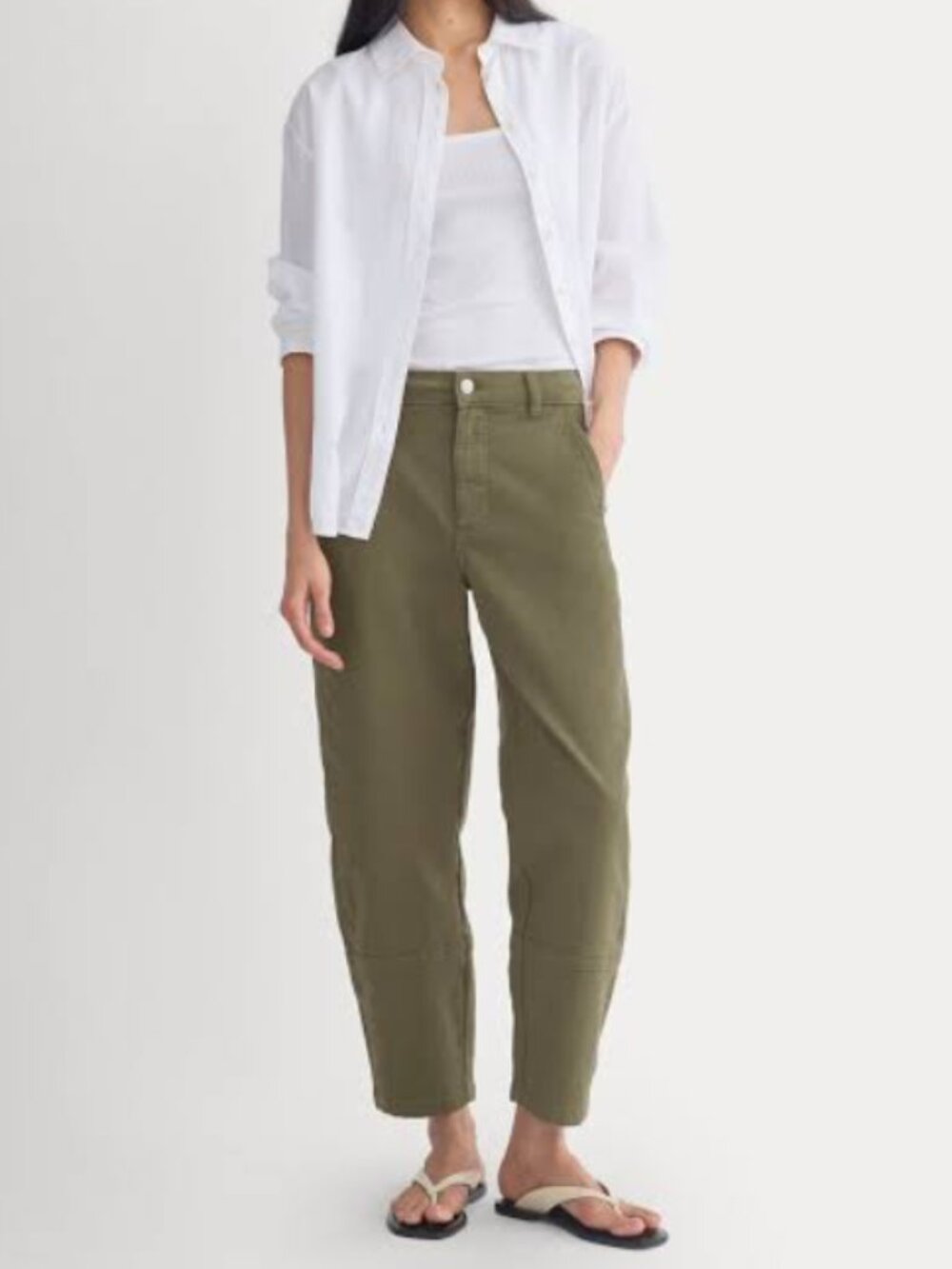 Everlane Utility Straight-Leg Cropped Pants